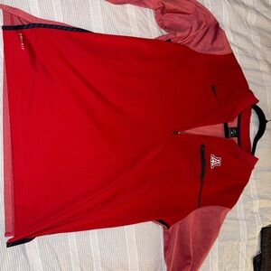 Nike Red and Black Men's Sweatshirt
